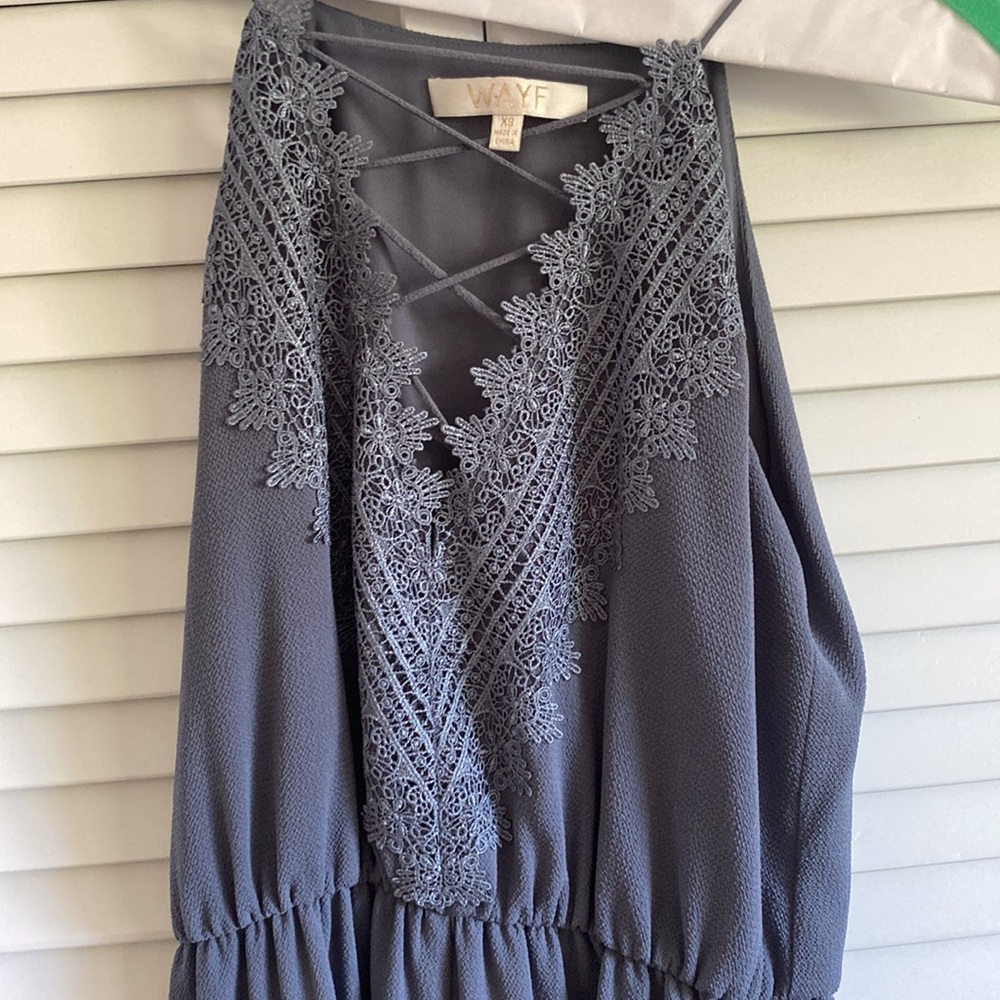 Wayf maxi dress, grey maxi, bridesmaid
